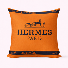 Load image into Gallery viewer, Orange and black Hermes Pillow Case