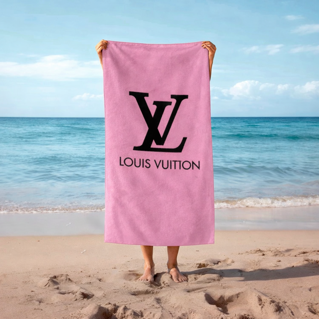 良品✨ ルイヴィトン LVバケーション ビーチタオル ピンク Pink Louis Vuitton Beach Towel – Luxury LV Beach Towels – MY