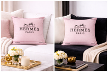 Load image into Gallery viewer, Pink Hermes Pillow Case