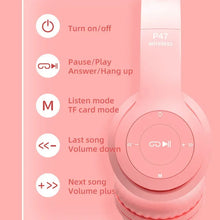 Load image into Gallery viewer, Wireless Headphones Cat Ear Bluetooth-Compatible
