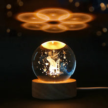 Load image into Gallery viewer, 3D Crystal ball Crystal Planet Night Light Laser