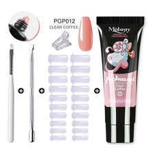 Load image into Gallery viewer, CLEAR COFFEE NAIL GEL POLISH KIT