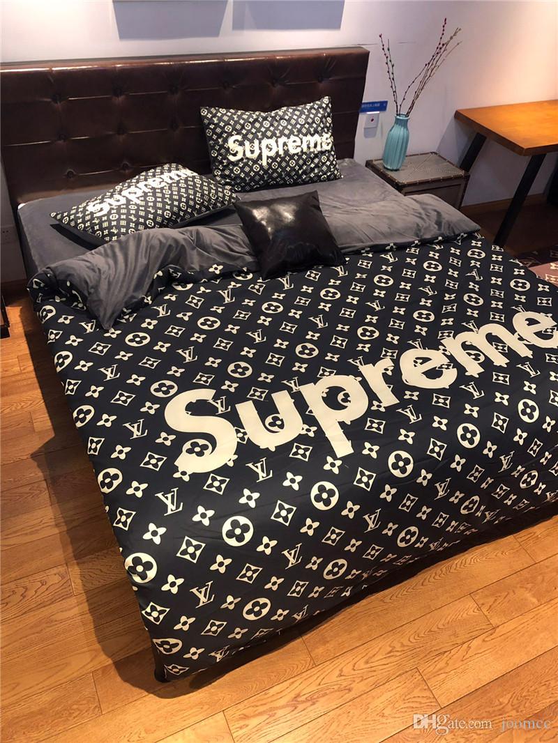 X Supreme Black Monogram Louis Vuitton bed set MY luxurious home