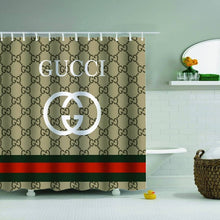 Load image into Gallery viewer, Brown gucci shower curtain