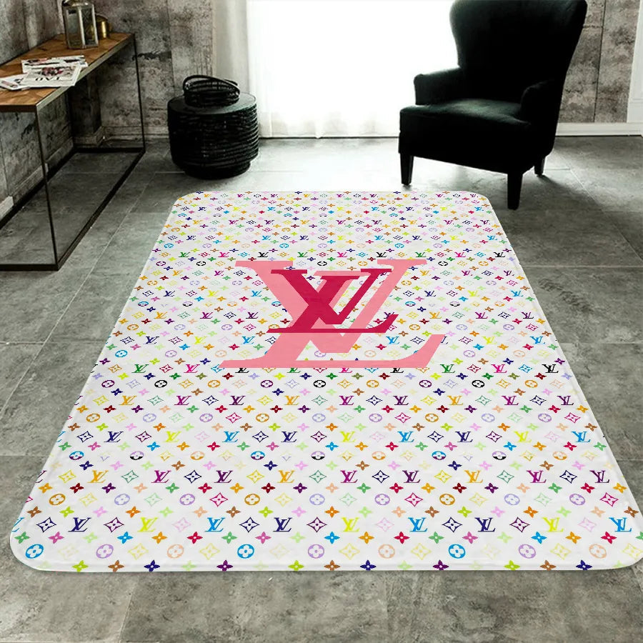 Louis vuitton colorful luxury living room carpet Rosamiss Store