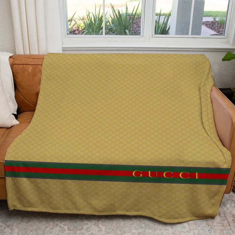 Arylide yellow Gucci Blanket ROSAMISS STORE MY luxurious home