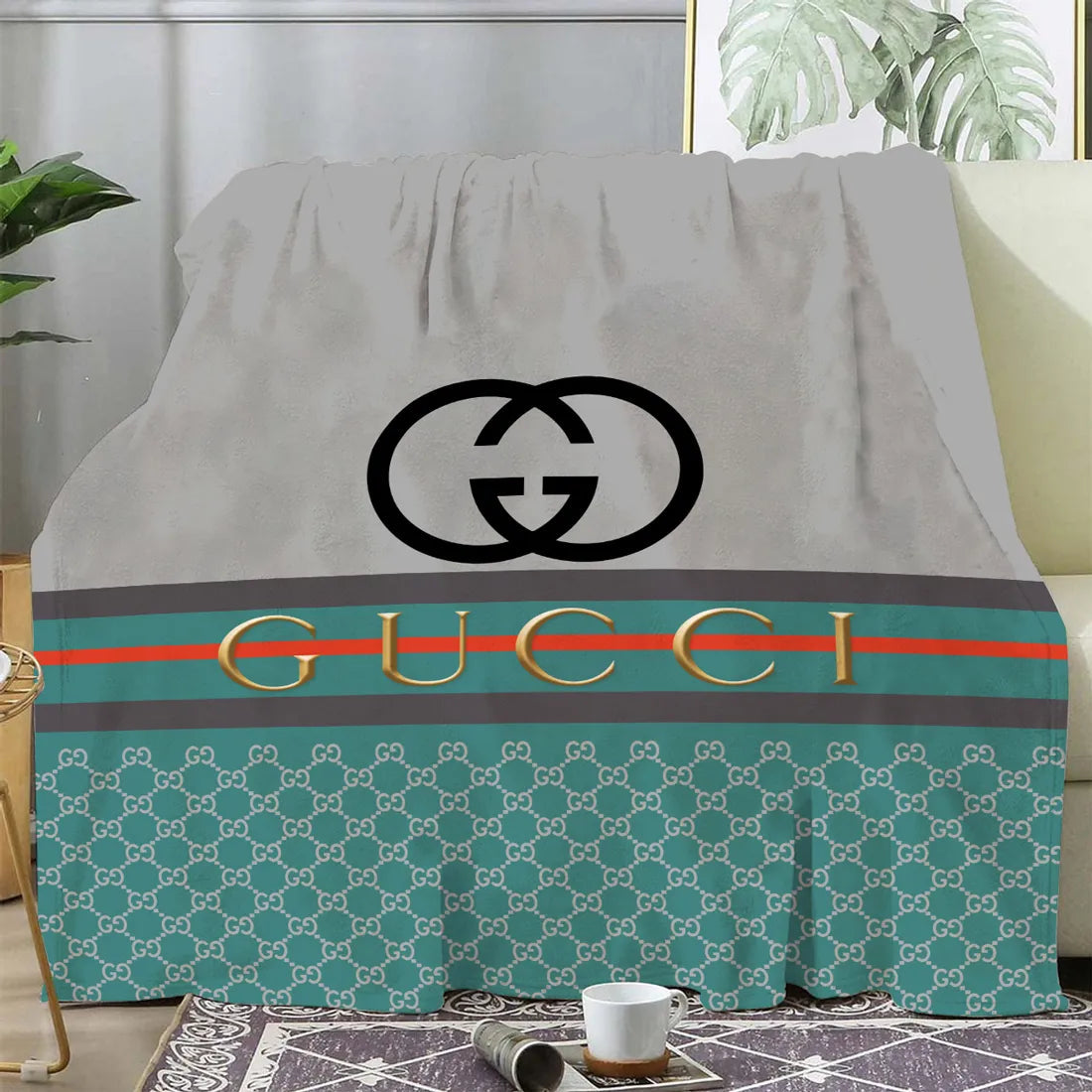 Blue Munsell Gucci Blanket ROSAMISS STORE MY luxurious home