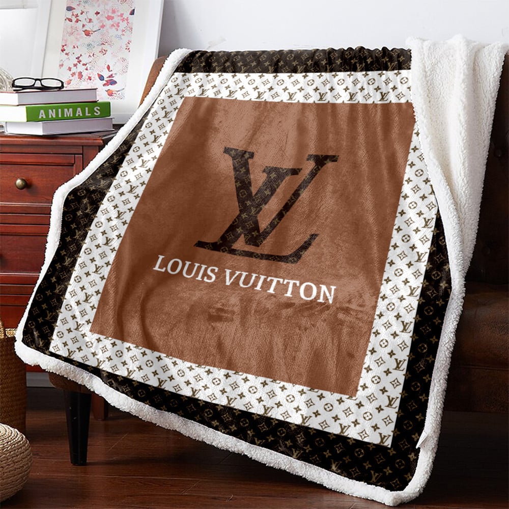 Light brown Louis Vuitton blanket ROSAMISS STORE MY luxurious home