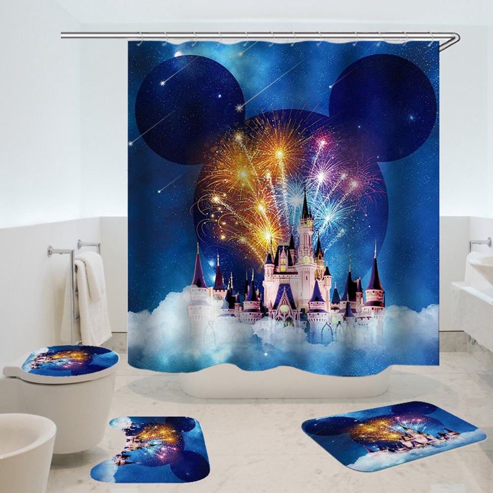 Christmas shower curtain disney Rosamiss Store MY luxurious home
