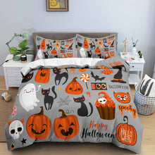 Load image into Gallery viewer, Spooky Halloween bed set