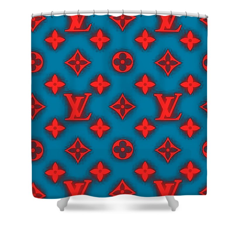 Louis vuitton Shower Curtain Red and Blue MY luxurious home