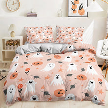 Load image into Gallery viewer, Pink Autumn Halloween bed set