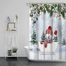 Load image into Gallery viewer, Funny Kids Christmas Shower Curtain