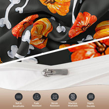 Load image into Gallery viewer, Bone and Pumpkin Halloween bed set