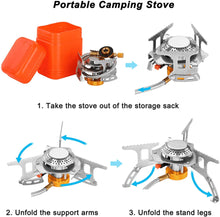 Load image into Gallery viewer, Portable Camping Gas Stove