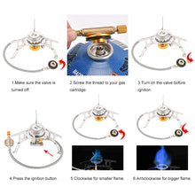 Load image into Gallery viewer, Portable Camping Gas Stove