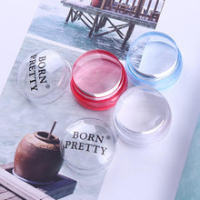 Load image into Gallery viewer, The Born Pretty Clear Jelly Silicone Stamper with Metallic Handle and Scraper Set