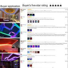 Load image into Gallery viewer, LED Strip Light RGB 5050 + Remote Control + Adapter - ROSAMISS STORE