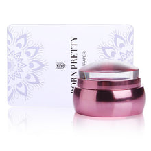 Load image into Gallery viewer, The Born Pretty Clear Jelly Silicone Stamper with Metallic Handle and Scraper Set