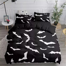Load image into Gallery viewer, Black Flying Vampire Halloween bed set