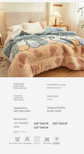 Load image into Gallery viewer, Berber Fleece Blanket Quilt Winter Thicken Thermal Coral Fleece Double-Layer Blanket Winter Dormitory Single Spring and Autumn