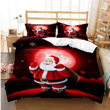Load image into Gallery viewer, Happy Santa Christmas bed set