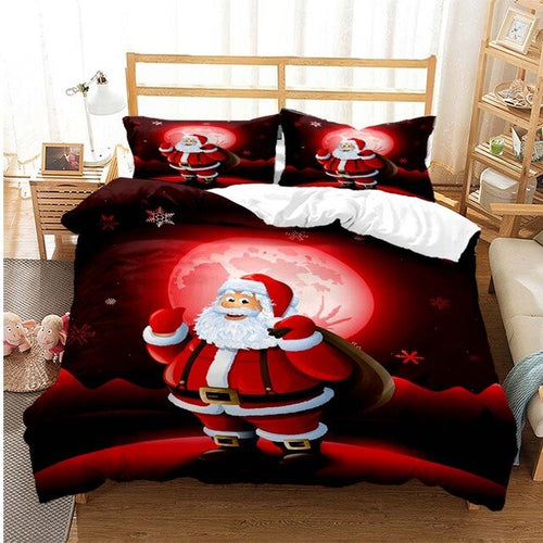 Happy Santa Christmas bed set
