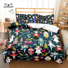 Load image into Gallery viewer, Nutcracker Christmas bed set