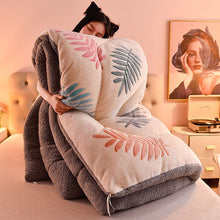 Load image into Gallery viewer, Winter Thickened Coral Fleece Quilt Double-Sided Fleece Thickened Soft Single Double Quilt Home King Queen Full Size Comforter