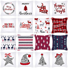 Load image into Gallery viewer, Merry Christmas Decorations For Home Christmas Cushion Cover Pillowcase Happy New Year Decorations