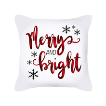 Load image into Gallery viewer, Merry Christmas Decorations For Home Christmas Cushion Cover Pillowcase Happy New Year Decorations