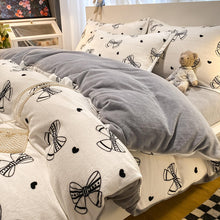 Load image into Gallery viewer, Double Side Flannel Thicken Warm Duvet Cover Winter Cute Cartoon Child Girl kids Full Double Queen King Size Quilt Cover 150x200