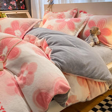 Load image into Gallery viewer, Double Side Flannel Thicken Warm Duvet Cover Winter Cute Cartoon Child Girl kids Full Double Queen King Size Quilt Cover 150x200