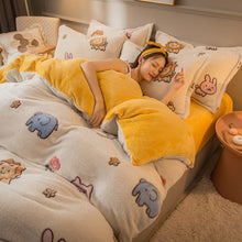 Load image into Gallery viewer, Winter Style A Snowflake Cashmere B Lamb Cashmere Milk Quilt Core All Large Luxury King Size Bedding Blankets Bed Blanket