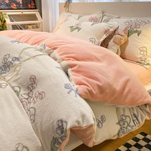 Load image into Gallery viewer, Double Side Flannel Thicken Warm Duvet Cover Winter Cute Cartoon Child Girl kids Full Double Queen King Size Quilt Cover 150x200