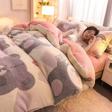 Load image into Gallery viewer, Winter Warm Short Plush Duvet Cover King Double Queen Size Double-side Plush Quilt Cover Not Including Pillowcase