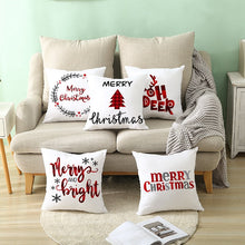 Load image into Gallery viewer, Merry Christmas Decorations For Home Christmas Cushion Cover Pillowcase Happy New Year Decorations