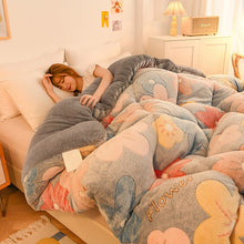 Load image into Gallery viewer, Winter Lamb Velvet Thickened Warm Quilt Winter Double Single Comforter Home Cotton 6kg Quilt Core Double-Sided Velvet 220x240
