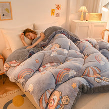 Load image into Gallery viewer, Winter Lamb Velvet Thickened Warm Quilt Winter Double Single Comforter Home Cotton 6kg Quilt Core Double-Sided Velvet 220x240