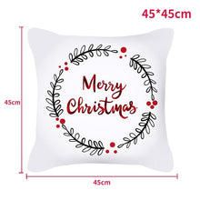 Load image into Gallery viewer, Merry Christmas Decorations For Home Christmas Cushion Cover Pillowcase Happy New Year Decorations