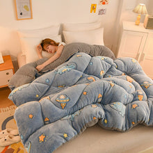 Load image into Gallery viewer, Winter lamb velvet thickened warm quilt winter double single comforter home cotton 6kg quilt core double-sided velvet quilt