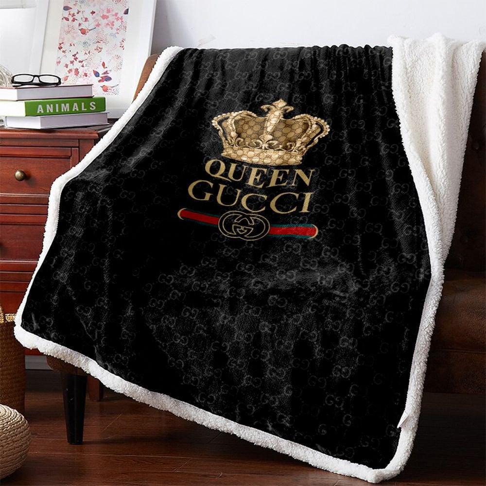 Black Queen Gucci Blanket ROSAMISS STORE MY luxurious home