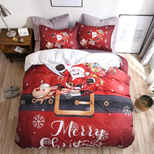 Load image into Gallery viewer, Santa christmas bed set