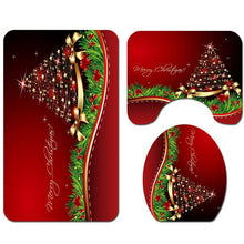 Load image into Gallery viewer, christmas tree bathroom rugs