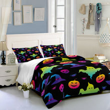 Load image into Gallery viewer, Color Horror Halloween bed set