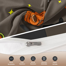 Load image into Gallery viewer, Grey Spider and Bat Halloween bed set