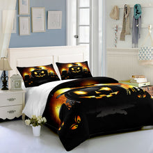 Load image into Gallery viewer, Skull Horror Halloween bed set