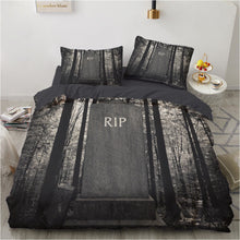 Load image into Gallery viewer, RIP Halloween bed set