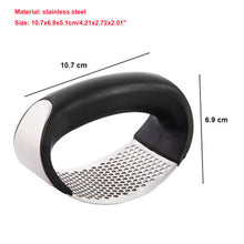 Load image into Gallery viewer, Multi-function Manual Garlic Presser Curved Garlic Grinding Slicer Chopper - ROSAMISS STORE