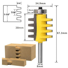 Load image into Gallery viewer, Tongue Groove Milling Router Bit